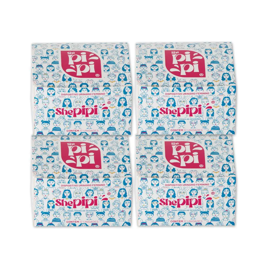 ShePiPi Liberdade Total – Pack 48 Dispositivos / Funis Urinários